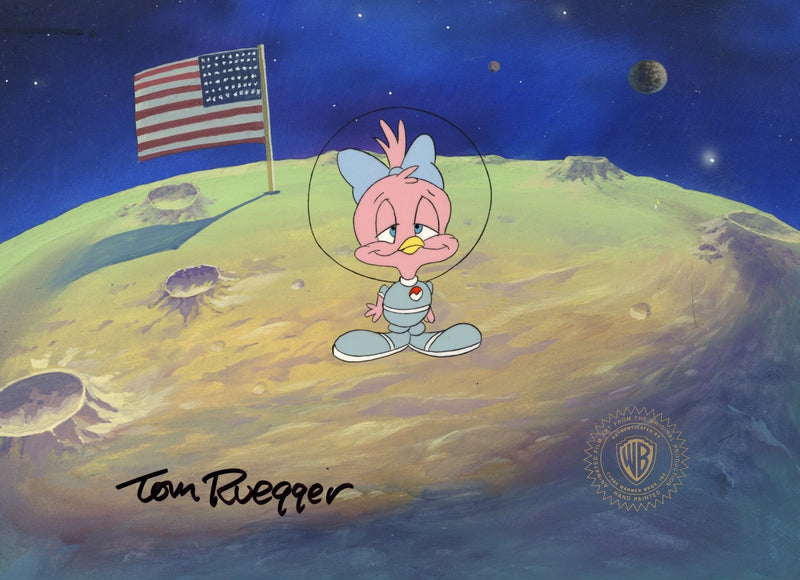 Tiny Toons Original Production Cel on Original Background Signed by Tom Ruegger: Sweetie Pie - Choice Fine Art