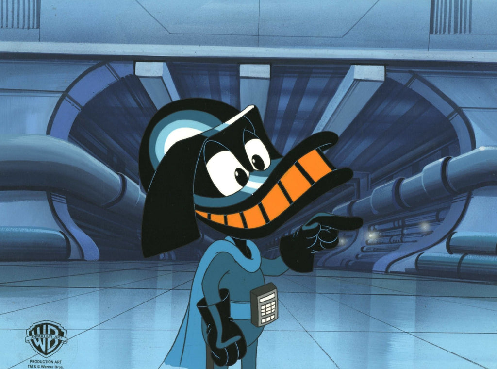 Tiny Toons Original Production Cel on Original Background with Matching Drawing: Duck Vader - Choice Fine Art