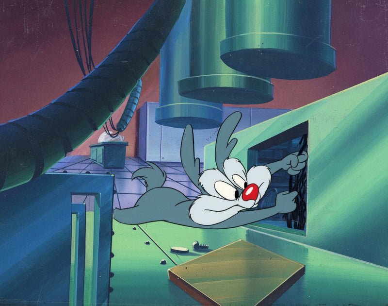 Tiny Toons Original Production Cel on Original Hand-Painted Production Background: Calamity - Choice Fine Art