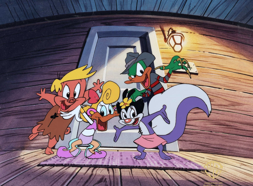 Tiny Toons Original Production Cel: Plucky, Hamton, Shirley, Fifi - Choice Fine Art