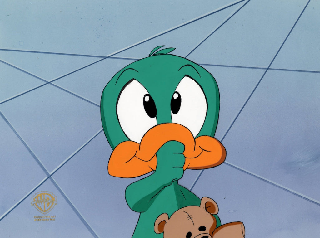 Tiny Toons Original Production Cel with Matching Drawing: Baby Plucky Duck - Choice Fine Art