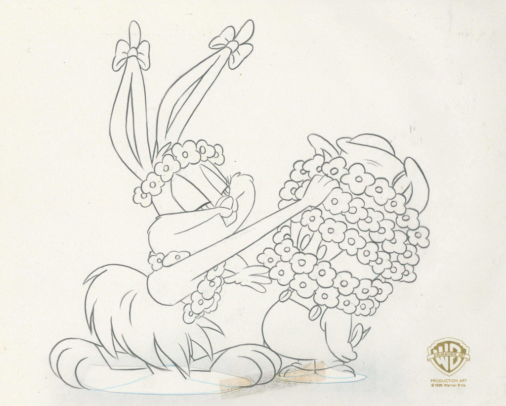 Tiny Toons Original Production Drawing: Babs Bunny and Hamton J. Pig - Choice Fine Art