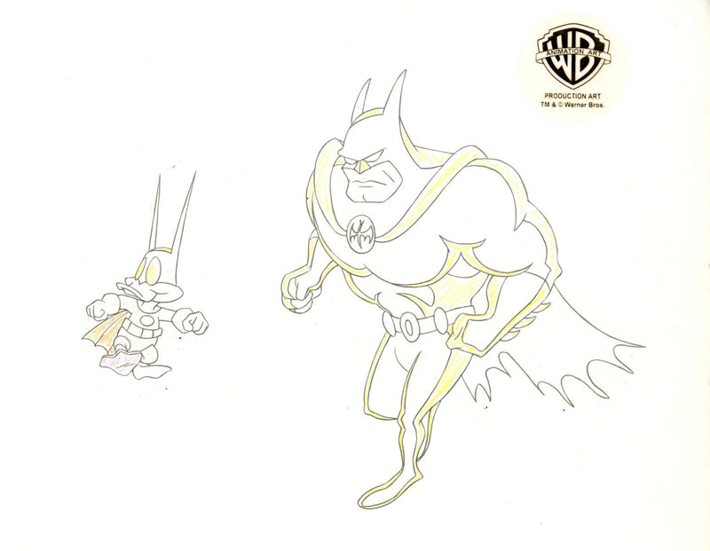 Tiny Toons Original Production Drawing: Batduck and Batman - Choice Fine Art