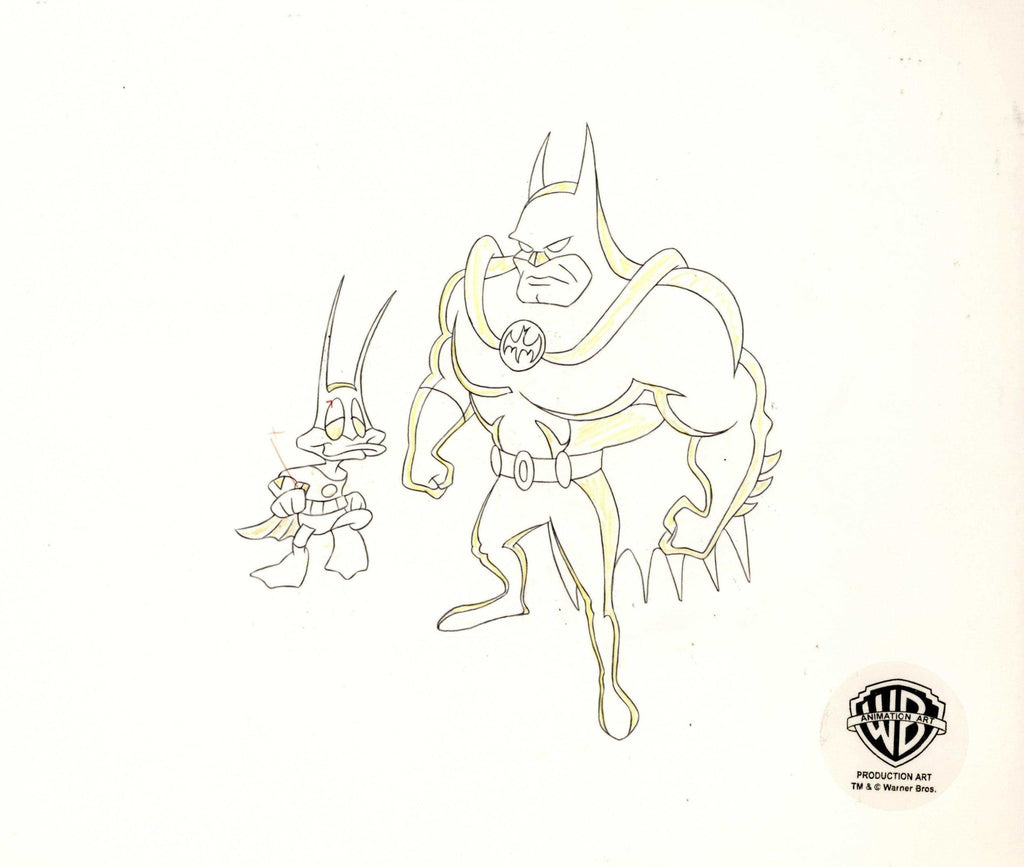 Tiny Toons Original Production Drawing: Batduck and Batman - Choice Fine Art