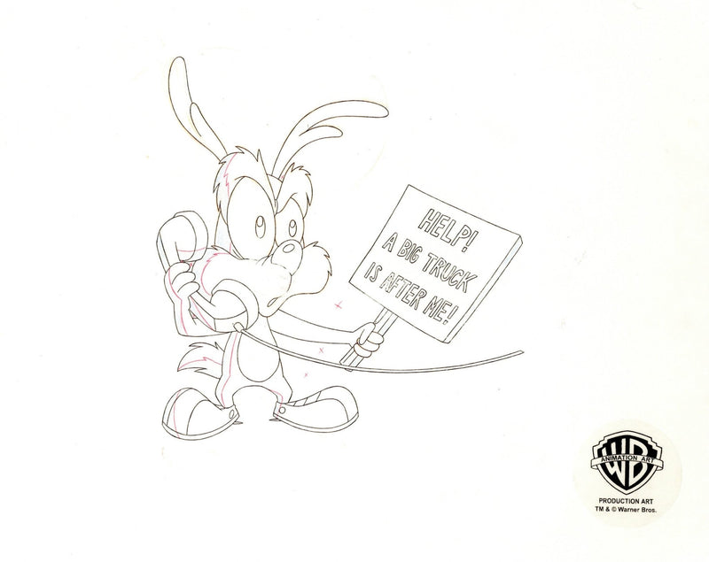 Tiny Toons Original Production Drawing: Calamity Coyote - Choice Fine Art