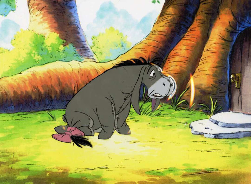 Winnie the Pooh and Blustery Day Original Production Cel: Eeyore