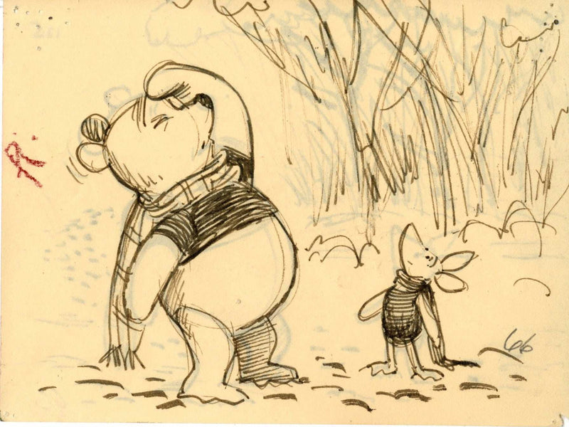 Winnie the Pooh and Tigger Too, Original Storyboard: Pooh and Piglet - Choice Fine Art
