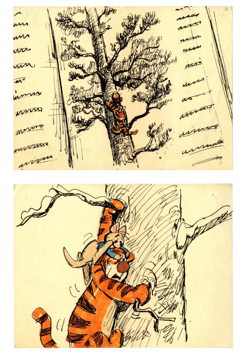 Winnie the Pooh and Tigger Too, Original Storyboard: Tigger and Roo - Choice Fine Art